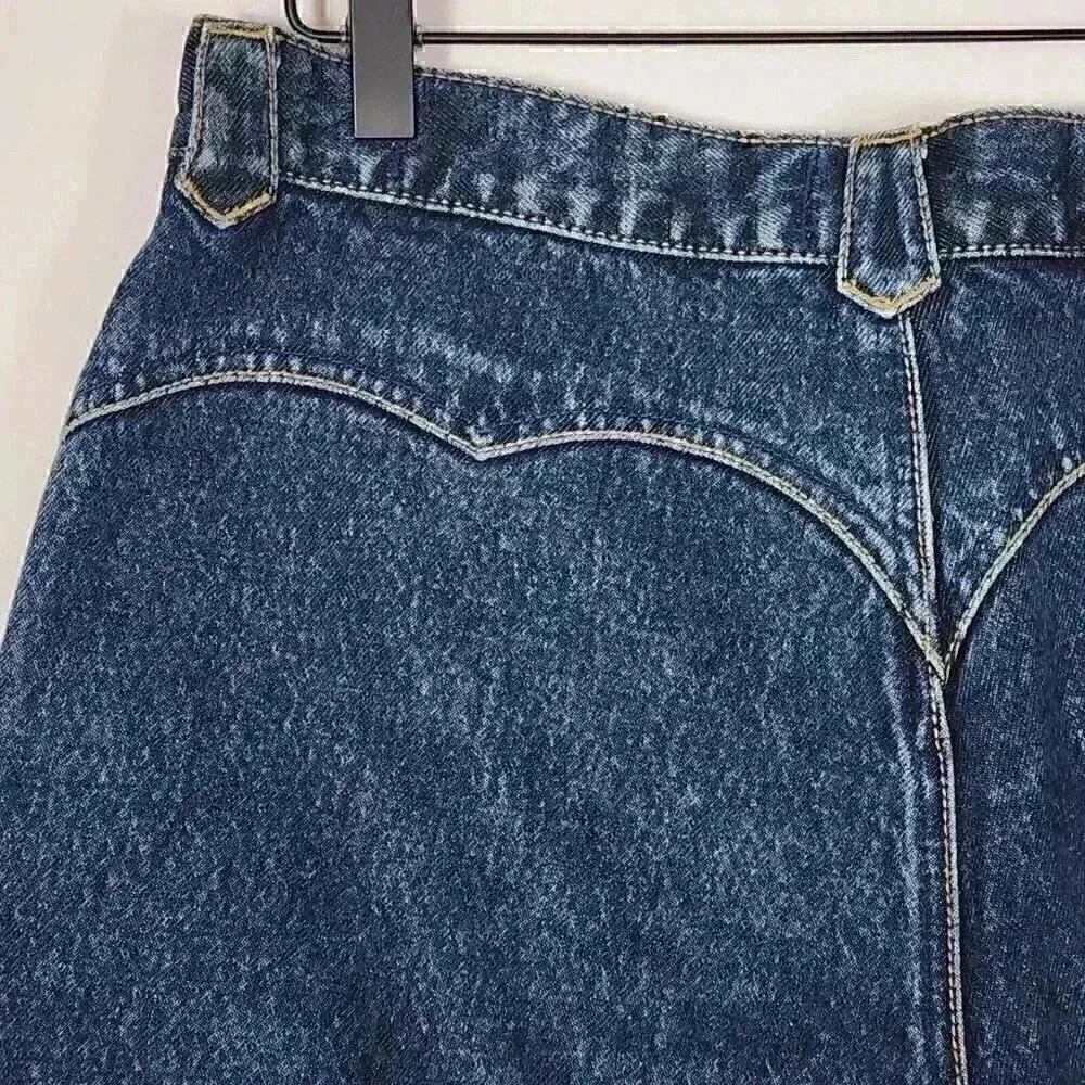 Vintage LAWMAN Western Womens Junior Slim World Class Denim Riding Capris Sz 13 - Picture 5 of 11